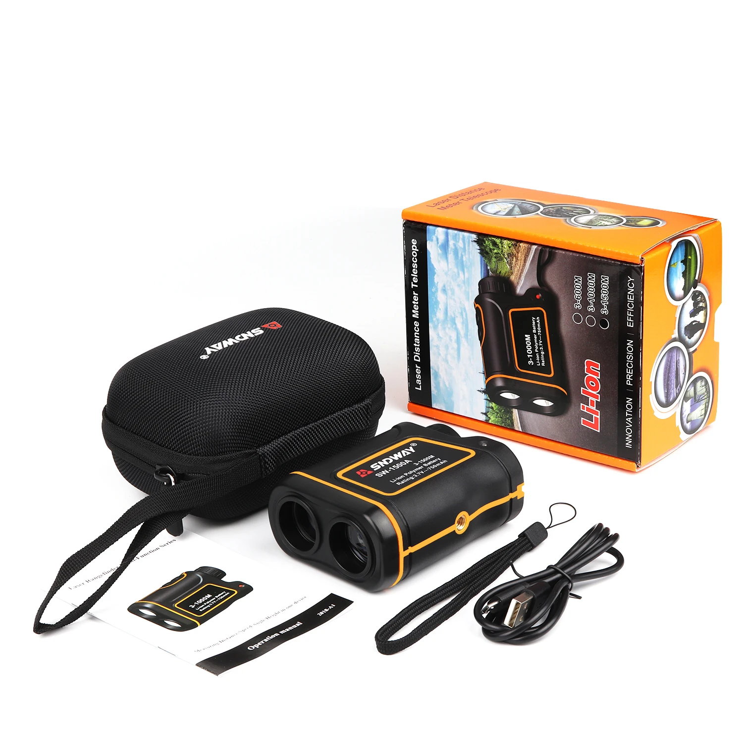 

Rangefinder hunting 1500m long range distance sensor laser rangefinder military/hunting