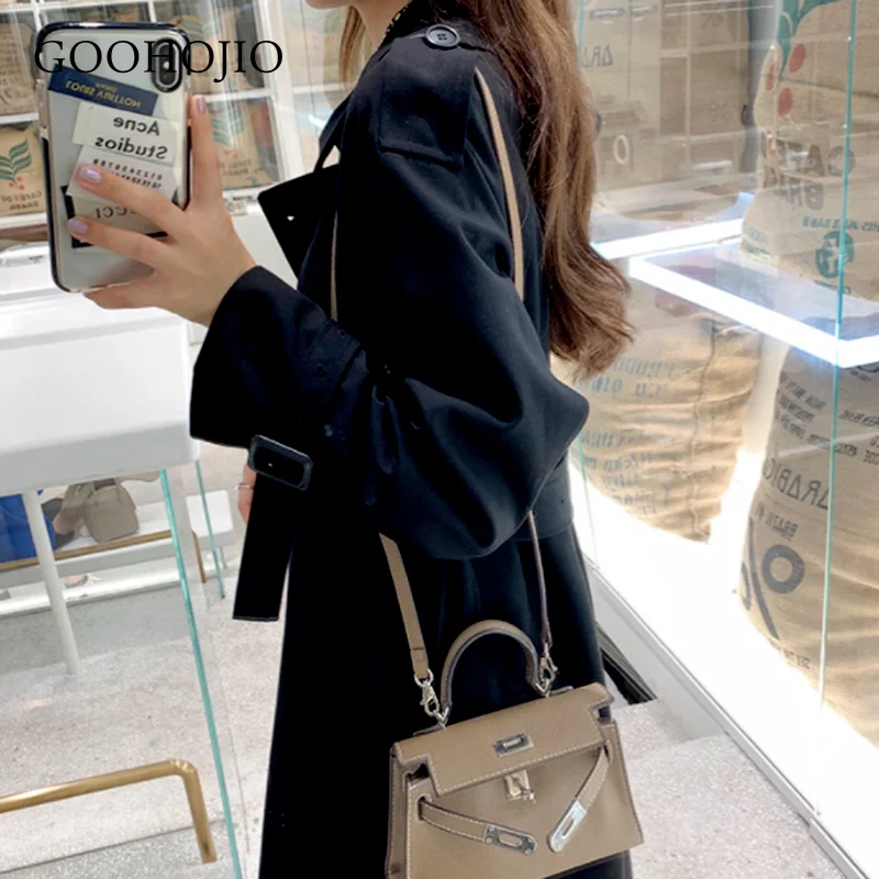 

GOOHOJIO 2021 New Spring and Autumn Temperament Trenches Women Fashionable Fashion Trench for Women Vintage Chic Women Trench