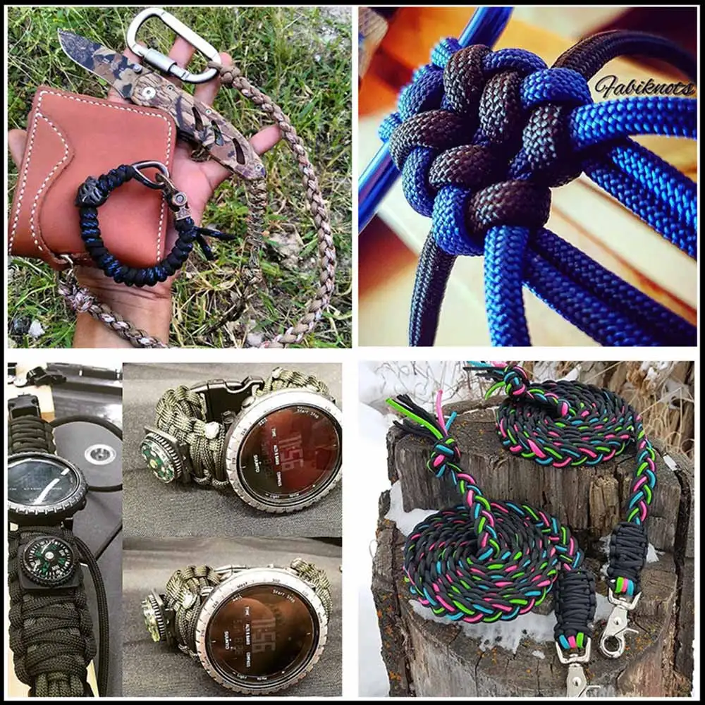 

100M 550 Military Standard 7-Core Paracord Rope 4mm Outdoor Parachute Cord Survival Umbrella Tent Lanyard Strap Climbing Rope