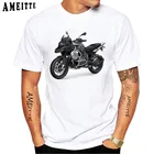 Классическая мотоциклетная дизайнерская футболка для мужчин, новые белые повседневные топы с коротким рукавом для езды на мотоцикле BMW R 1250 GS R 1200 GS, спортивные футболки для мальчиков