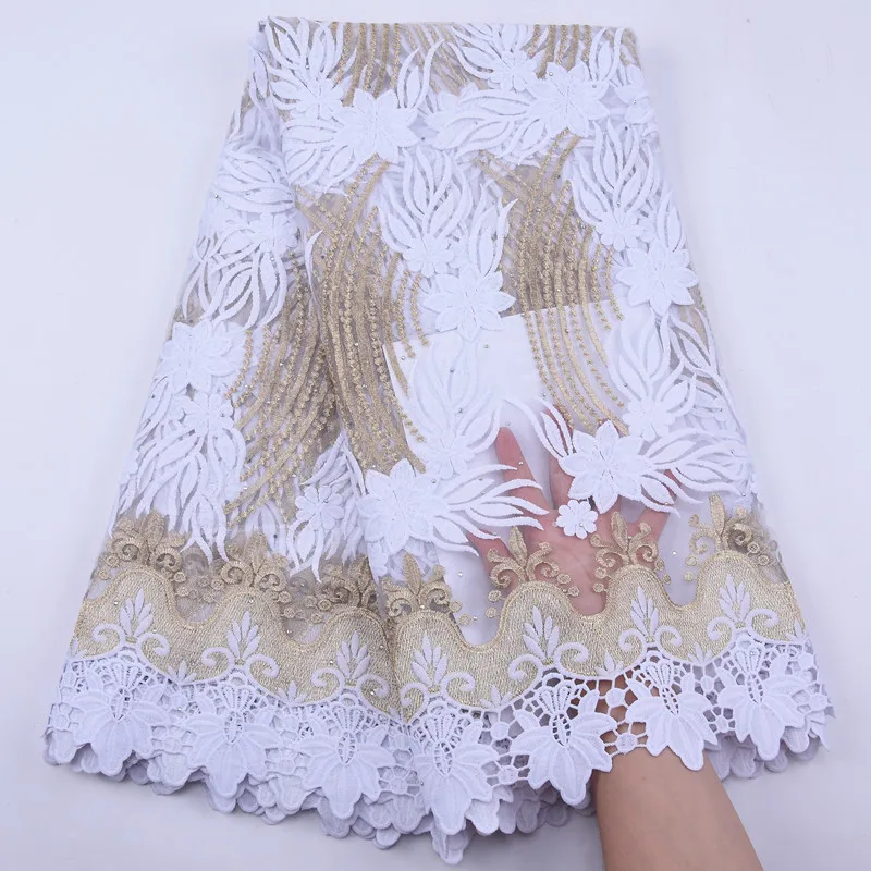 

Royal Blue Nigerian Lace Fabric 2020 High Quality Milk Silk African Cord Lace Fabric With Stones French Tulle Lace Fabric Y1914