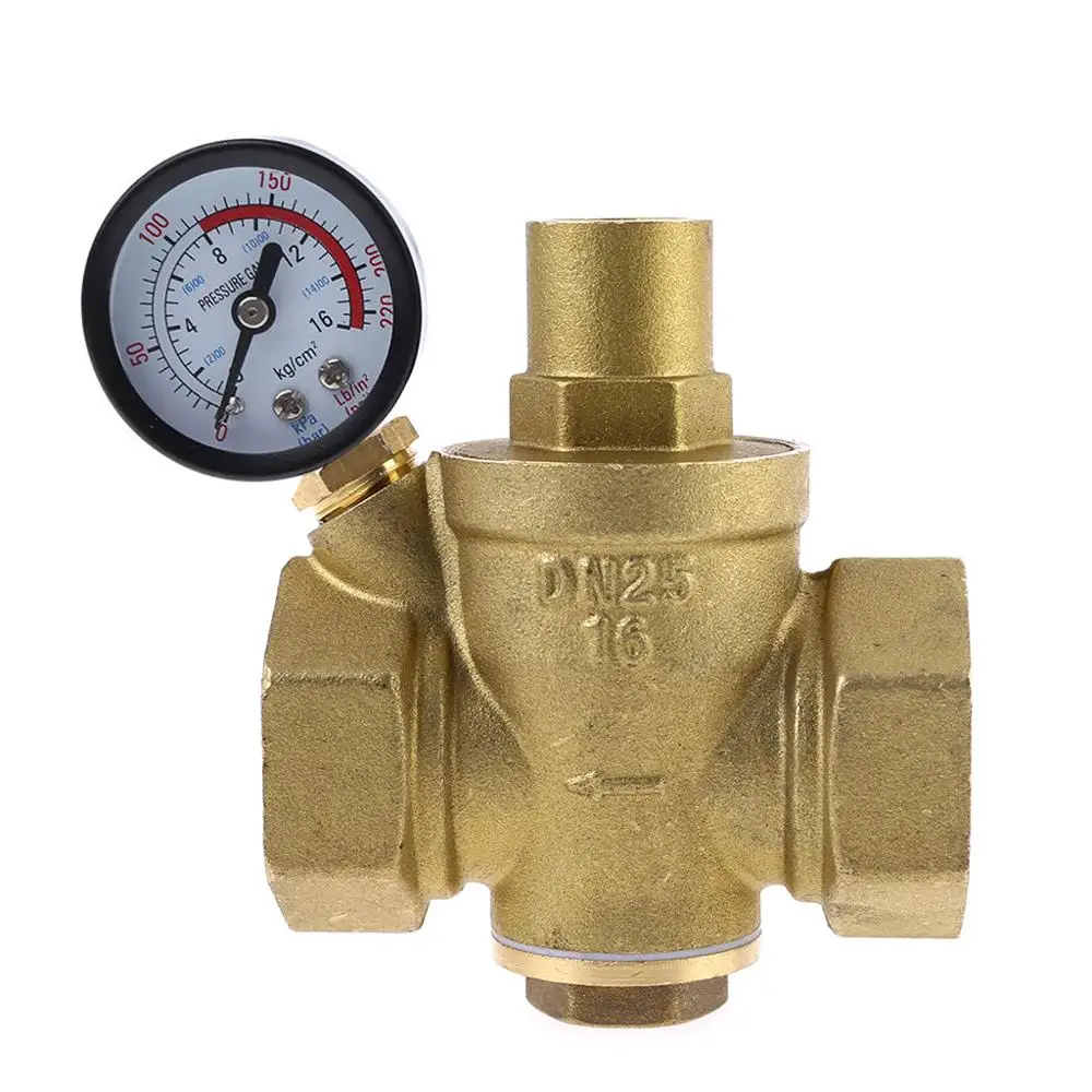 

DN15 1/2" Adjustable Brass Water Pressure Reducing Regulator Valve PN 1.6