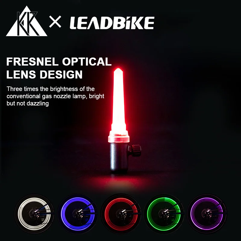 

KR Bicycle Light Hot Wheels Highlight Smart Sensor Spoke Light Valve Light Valve Light Colorful Waterproof Cycling Accessories