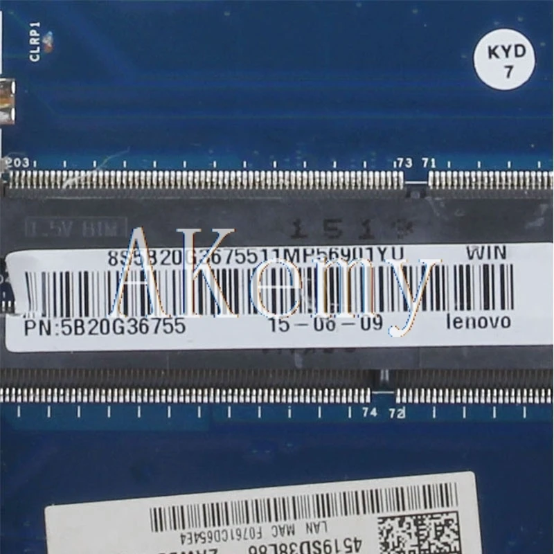 

Free Shipping For Lenovo B50-45 B50 45 ZAWBA BB LA-B291P Laptop motherboard A6-6310 CPU LA-B291P motherboard mainboard test OK