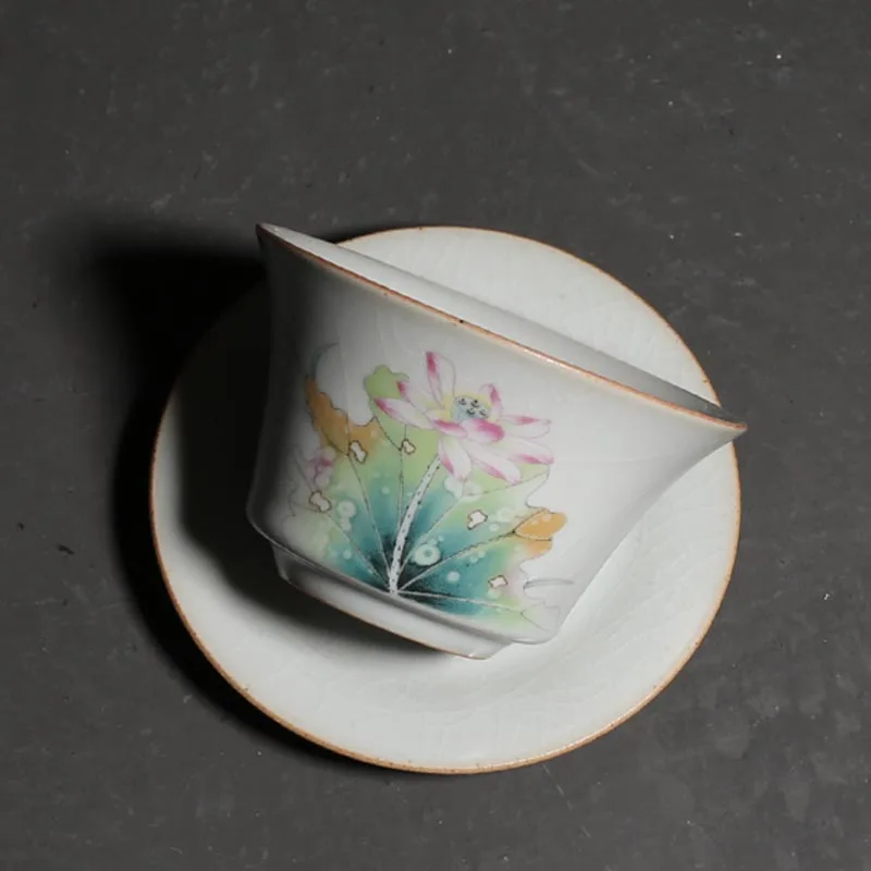 Керамическая чашка с крышкой 140 мл|Пиалы для чая| |