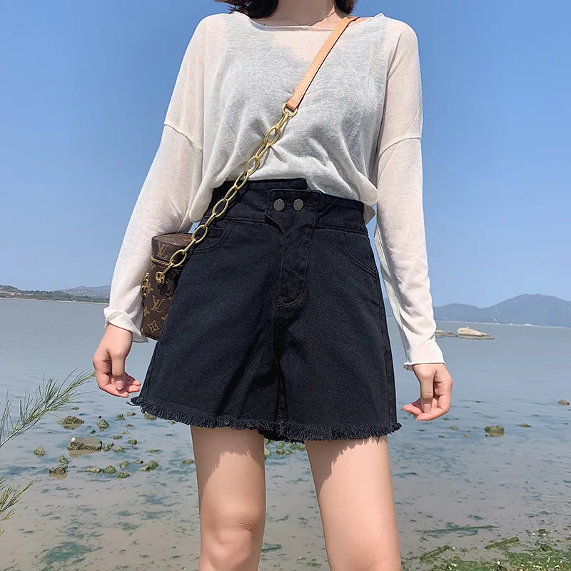 Женские джинсовые шорты 4 цветов новинка 2020 летние модные короткие джинсы