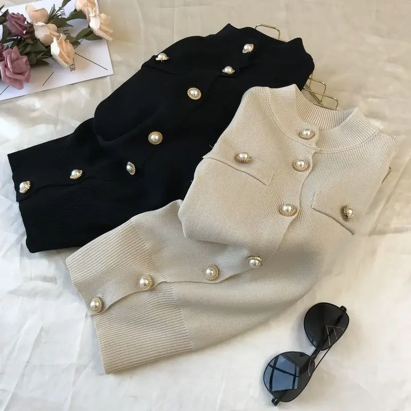 Повседневная осенне-зимняя женская обувь толстый свитер пуловеры Длинные рукава