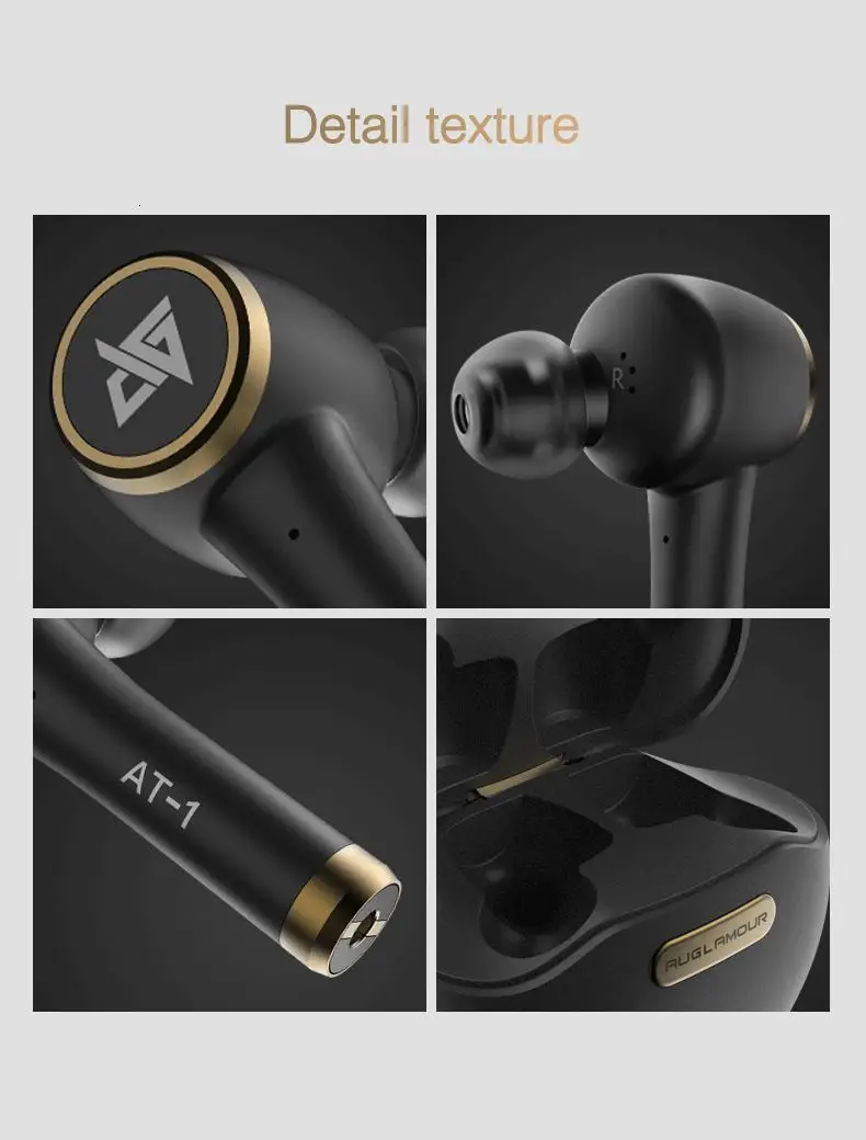 AUGLAMOUR AT-1 Bluetooth 5,0 TWS беспроводные наушники Blutooth с шумоподавлением водонепроницаемые спортивные наушники-вкладыши