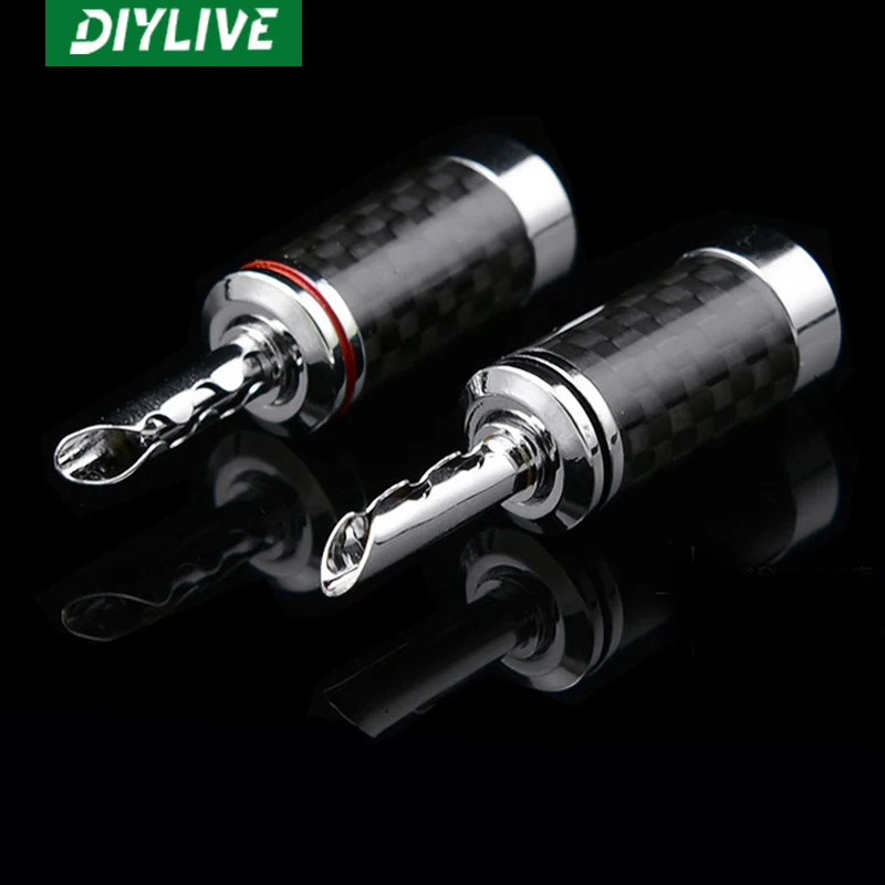 

DIYLIVE Magic Yin MVS pure copper banana plug speaker power amplifier socket pole weld-free Y pin plug plug audio