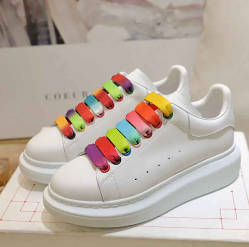 

New style women's leather sports shoes platform casual shoes zapatillas chunky chaussure femme zapatillas hombre