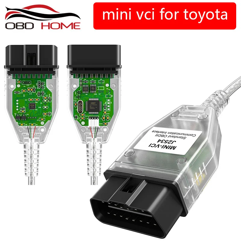 OBD2 V14.20.019 версия MINI VCI интерфейс для TOYOTA TIS Techstream mini vci FT232RL чип J2534 OBDII