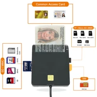 usb atmcacsim dni ic sim smart card reader2 0 sd tf for bank card icid emv mmc usb ccid iso 7816 multi function connector