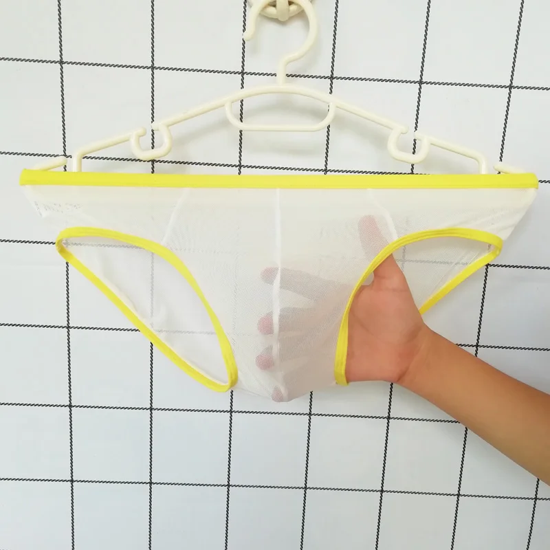 

Seamless Men Briefs Ultra-thin Transparent Sexy Men's Thin Underpants Low Waist Bikini Underwear Cool Male Panties