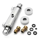 Термостатический смеситель для ванны, регулирующий клапан для душа, нижний смеситель, настенный смеситель для ванной, латунный Смеситель для горячей и холодной воды