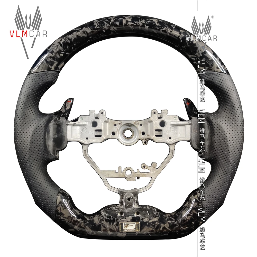 

VLMCAR Private Custom Carbon Fiber Steering Wheel For Lexus IS ISF Car Accessories Led Display Flat Bottom With Paddles Bodykit