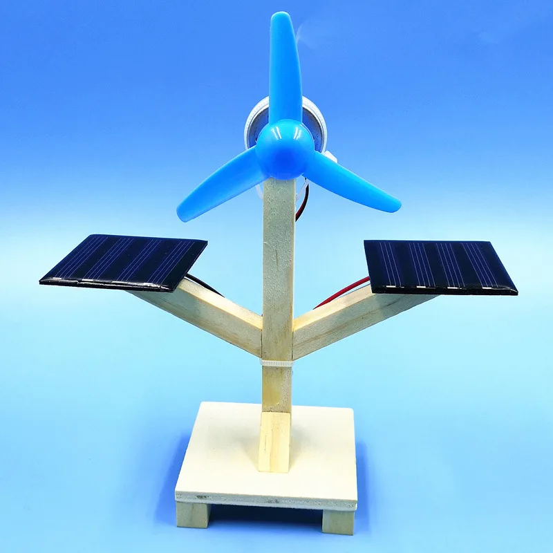 Solar Fan Technology Small Production Invention Environmental Science Experiment Toys diy Assemble Material Pack | Игрушки и хобби