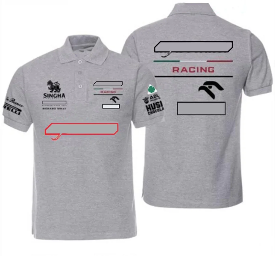 

Season new F1 team racing Polo shirt short-sleeved T-shirt car logo half-sleeved top clothes can be customized