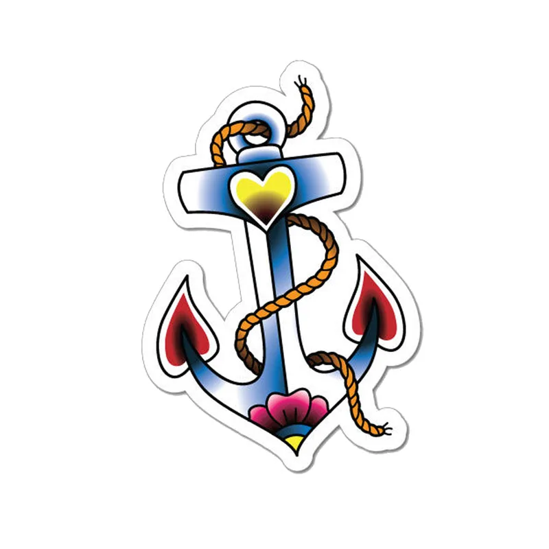 

Hot Interesting Anchor Rope Art Car Sticker Motorcycle Decals KK Decal Vinyl Bumper Accessories Waterproof PVC 13cm*8cm