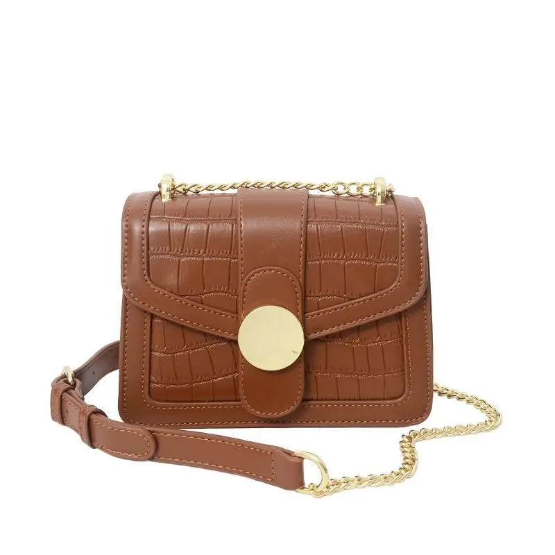 

Mini PU Leather Crossbody Bags For Women 2020 Trend Solid color Shoulder Handbags Female Branded Trend Chain Designer Hand Bag