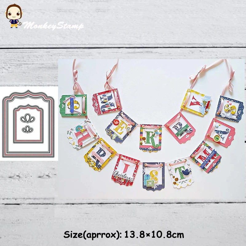 Тег обезьяны металлические режущие штампы трафареты для DIY Скрапбукинг