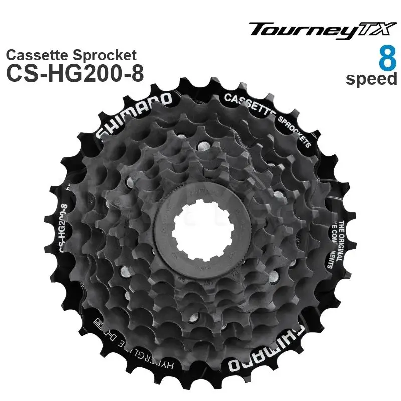 

SHIMANO TOURNEY TX - 8-Speed - HYPERGLIDE - MTB Cassette Sprocket CS-HG200-8 12-32T Original parts