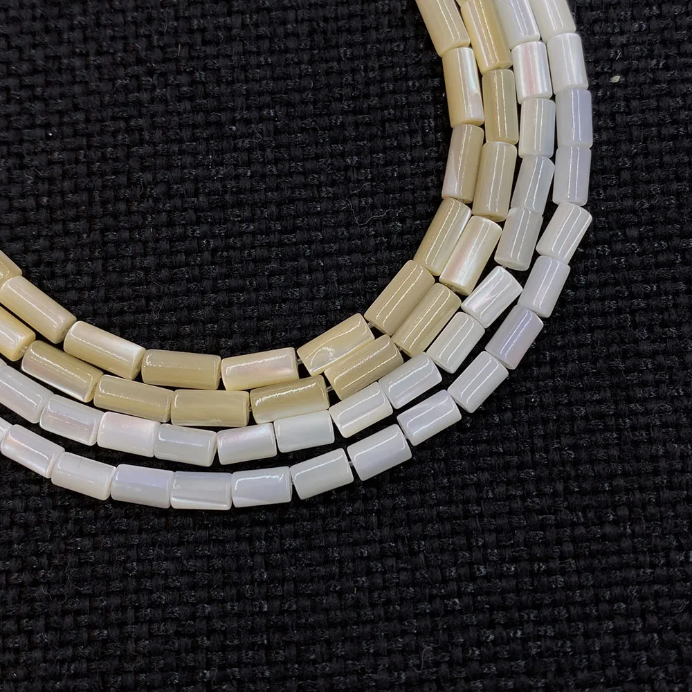 Natural Horseshoe Shell Tube Beads 3x7mm Mother-of-pearl Long for Jewelry Making DIY Necklace Bracelet Accessories | Украшения и