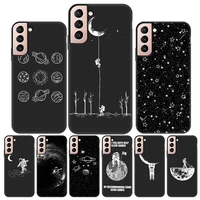 astronaut space cases for samsung s21 ultra case silicon funda for samsung s20 fe note 10 plus 20 ultra s9 s10 s20 s21 plus case