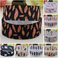 22mm 25mm 38mm 75mm ruban satin feather cartoon character printed grosgrain ribbon party decoration 10 yards mul113