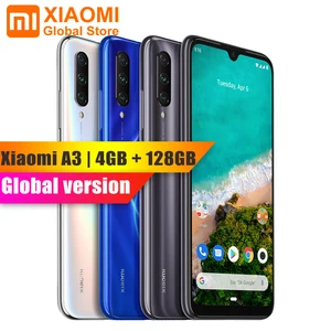 Смартфон Xiaomi Mi A3, глобальная версия, 4 Гб, 128 ГБ, Snapdragon 665, 32 Мп + 48 МП, задняя двойная флагманская камера, 4030 мАч