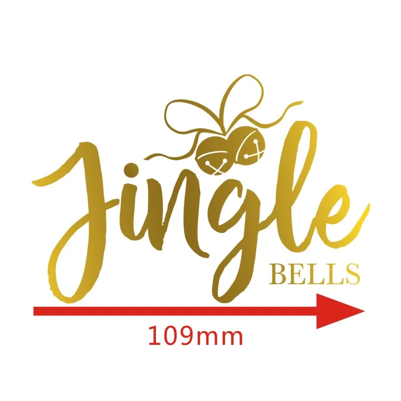 QWELL слово Jingle Горячая Фольга пластина для Скрапбукинг и бумага изготовления