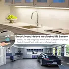 DBF Диммируемый светодиодный ручной светильник с сенсором волны 1,5 м, 60 светодиодов, водонепроницаемый ночной Светильник 3000 К для шкафа, ящика, стола, кухни, кровати