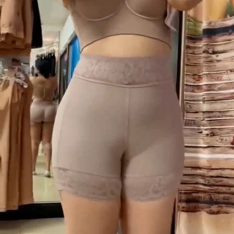High Waist High Compression Tummy Control Waist Trainer Butt Lifter Seamless Lace Shapers Short Skims Fajas Colombianas Cinta