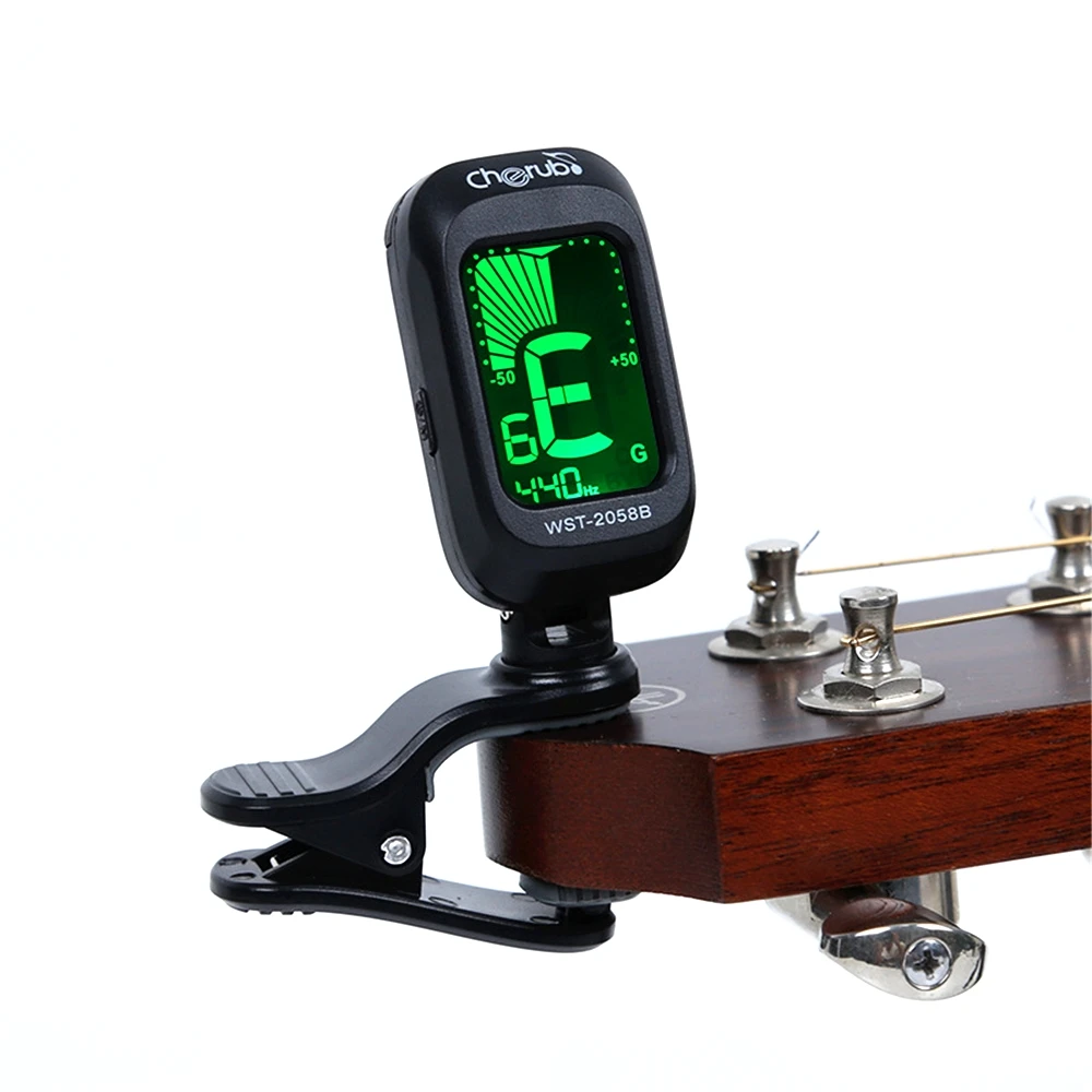 

Folk Acoustic Guitar Tuner Violin Ukulele Bass Electronic Tuning Tuner Stringed Musical Instrument Accessories Guitar Bass Tuner