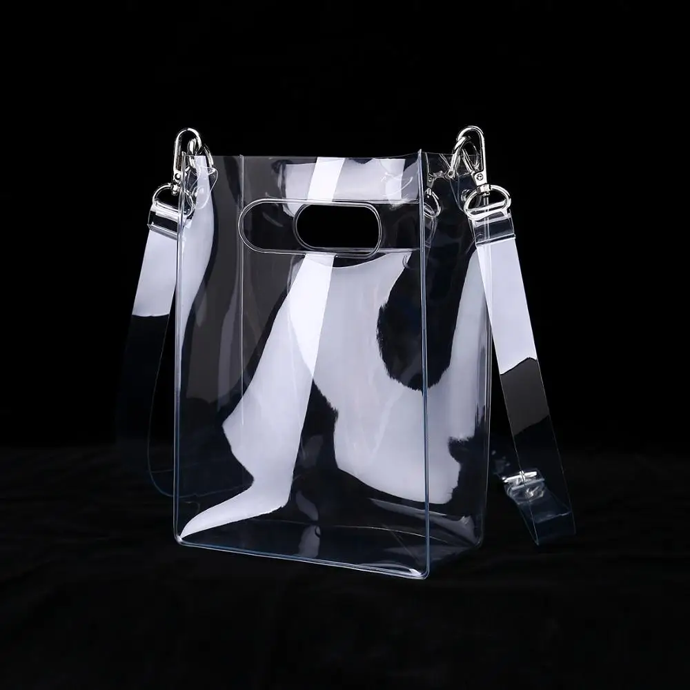 Мини-сумка через плечо из прозрачного ПВХ со съемным ремешком | Багаж и сумки