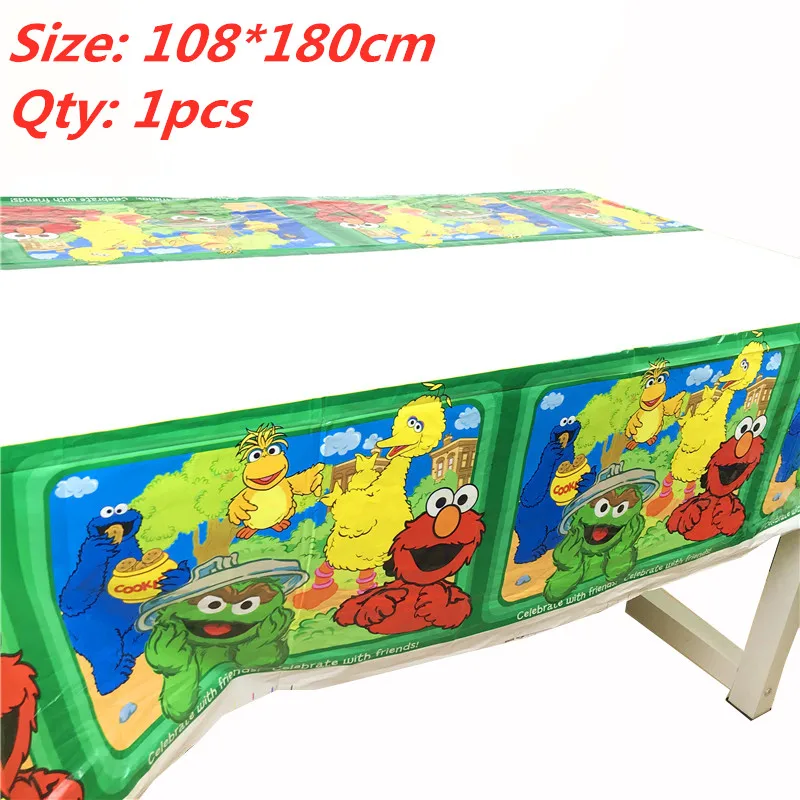 

41/61 Pcs Sesame Street Party Elmo Set Decoration Party Supplies Cup Plates For Birthday Party Decorations Kids Baby Shower Gift