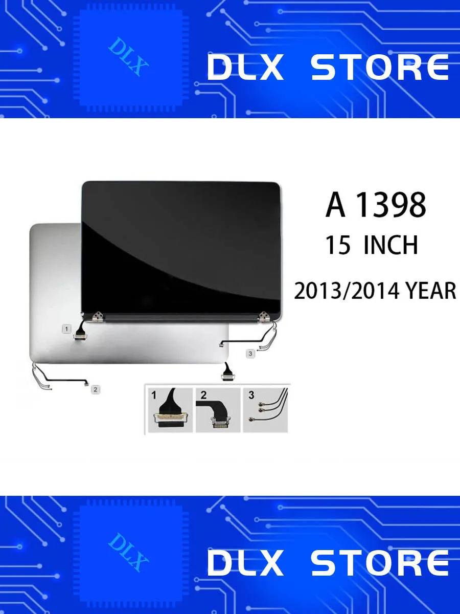 Оригинальный Новый ЖК дисплей для Apple MacBook Pro 15 4 ''Retina A1398 полная сборка сменный