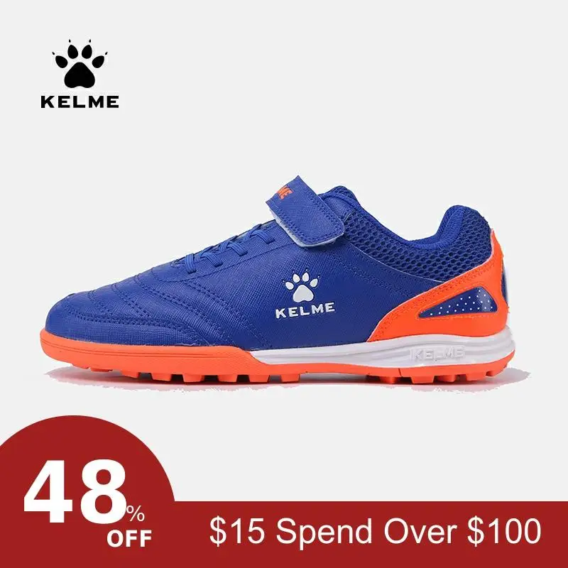 KELME на открытом воздухе для занятий спортом в закрытых помещениях Футбол обувь для Для детей TF ногтей обувь искусственный футбольный газон тренировочные кроссовки 68833133