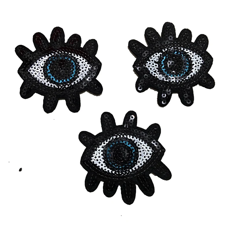 Маленькие блестки от сглаза WUYUCONG и патчи с вышивкой глазные яблоки пайетками для