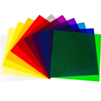 11pcs 3030cm color gels filter card lighting diffuser rgb light for photographic video shooting stage