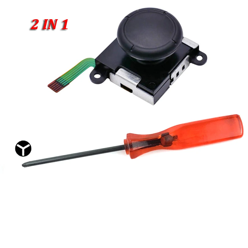2 IN 1 Kit 3D Джойстик для NS Joy Con shand переключатель левый и правый аналоговые палочки Замена для Joy Stick Аксессуары для ремонта регулятора+ Инструменты - Цвет: 2 IN 1 Kit