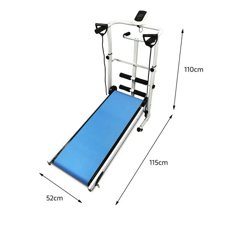 

LED Mechanical Treadmills Sit-ups And Waist Twist 3 In 1 Walking Running Machine Large Fitness Equipment With Drawstring HWC