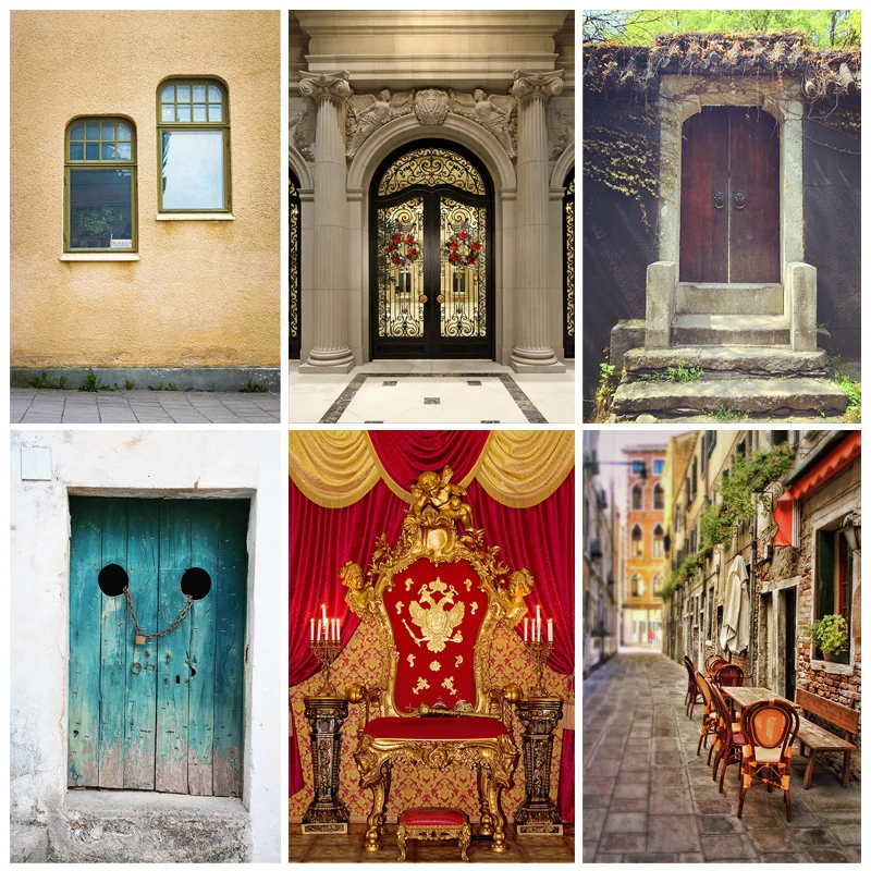 

SHENGYONGBAO фон для фотосъемки с изображением кирпичной стены деревянной двери детский Портрет фон для фотостудии реквизит 210329TYI-02