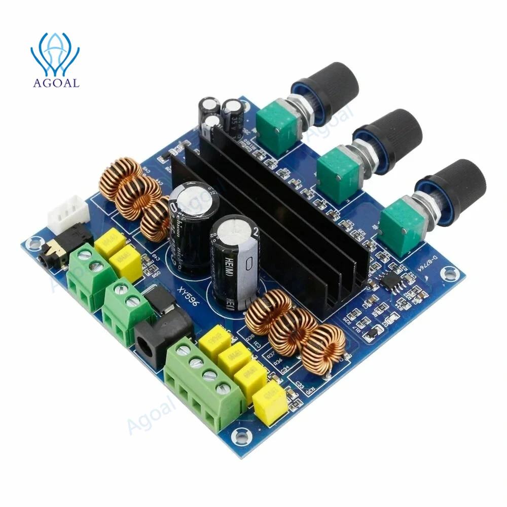 

1pcs YX596 TPA3116D2 2x80W+100W High-power Digital Power Amplifier Board 2.1 Channel Subwoofer Module