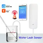 Датчик утечки воды tuya smart, Wi-Fi, датчик уровня воды, дистанционное управление через приложение, обратная связь в реальном времени, совместимый с alexa google