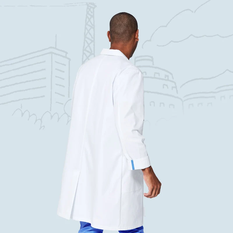 Лабораторные пальто унисекс, белая куртка для кормящих матерей, теплое пальто с лацканами и отложным воротником, длинное лабораторное паль... от AliExpress RU&CIS NEW