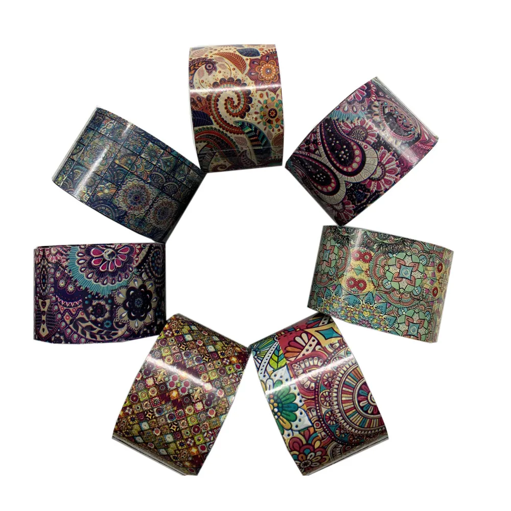 16 рулонов Фольга для ногтей Набор наклеек бумажные аксессуары переводные