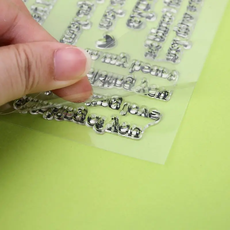 Силиконовые прозрачные штампы сделай сам для скрапбукинга фотоальбома бумажных