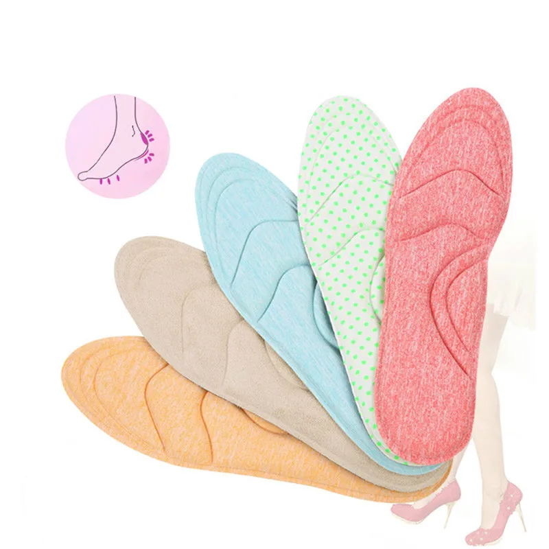 

4d Spong обувь на высоком каблуке стельки арки поддерживает удобные ортопедические подушки для женщин дамы массаж пятки стельки обувь вставки