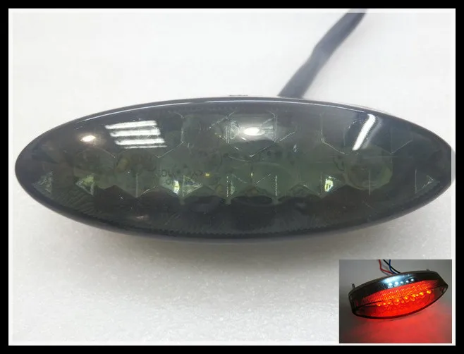 Мотоциклов ATV Дым светодиодные задние бег стоп-сигнал светильник для