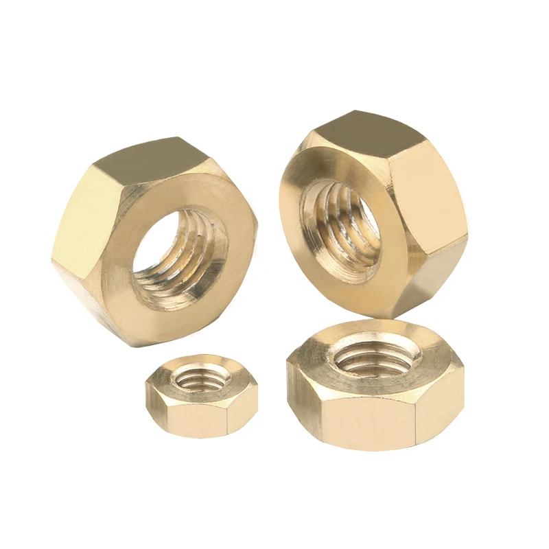 

10/200pc DIN934 Solid Brass Copper Hex Hexagon Nut for M1 M1.2 M1.4 M1.6 M2 M2.5 M3 M4 M5 M6 M8 M10 M12 Screw Bolt Metric Thread